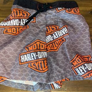 Boys Harley Davidson swim trunks